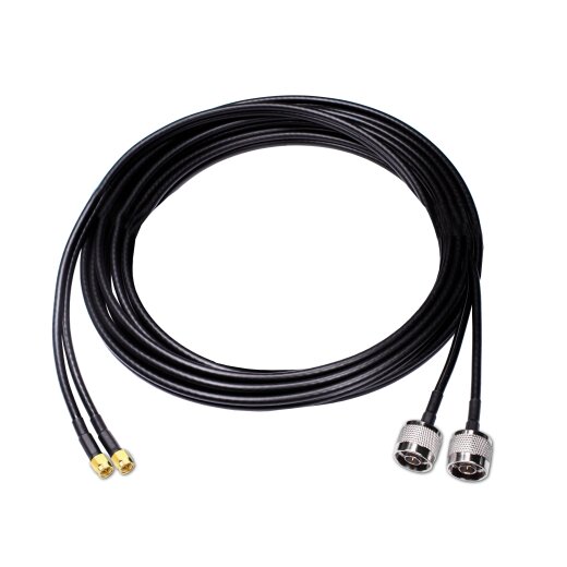 2,5m Anschlusskabel für LTE Antenne - Twin, N Stecker / SMA Stecker