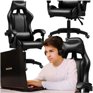 Extralink Gaming G-524 | Gaming-Stuhl, Ergonomisch, Kunstleder, Schwarz - Bild 4