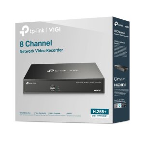 TP-Link VIGI NVR1008H | 8-Kanal NVR, 8MP, H.265+, 10TB HDD-Support - Bild 4