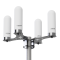Frontalansicht der 5G Antenne mit solidem Kunststoff-Gehäuse