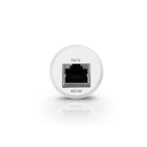 Rückseite des Ubiquiti INS-3AF-USB mit RJ45 und USB...