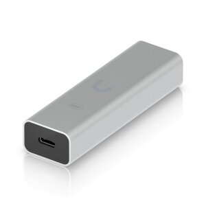 Rückseite des Ubiquiti UACC-AD-RJ45-USBC-5GE mit...
