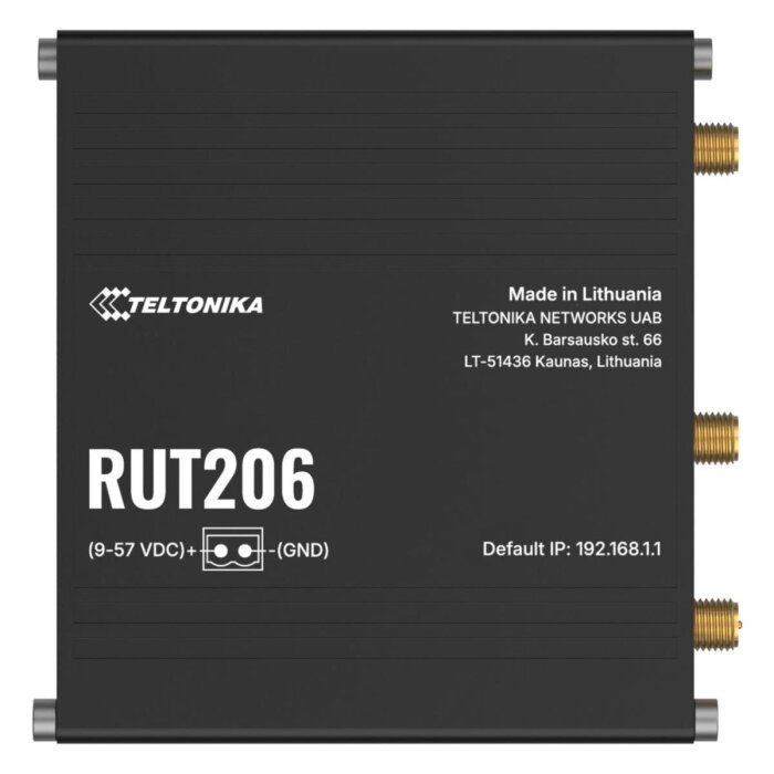 Teltonika RUT206 industrial 4G Cat 4 Router with Dual SIM and PoE