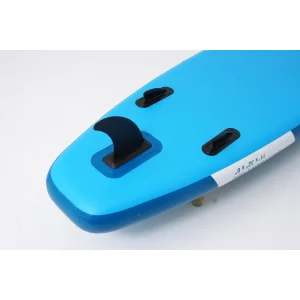 Side View of Inflated Paddle Board on Water