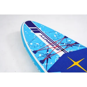 Extralink SUP-Board SUP-2014 von oben mit D-Ringen und integrierten Finnen