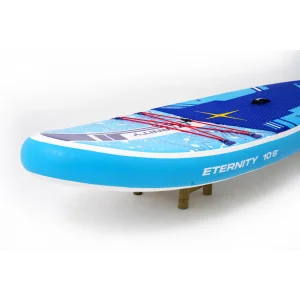 Seitenansicht des aufgeblasenen Extralink SUP-Boards 320cm