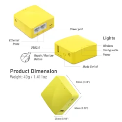 MANGO GL-MT300N-V2 | 2.4GHz Mini WLAN Router, VPN, 300MBit