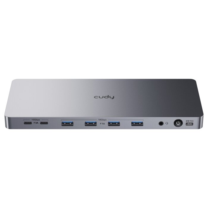Cudy CS700 13-in-1 USB-C Docking Station in silver-grey