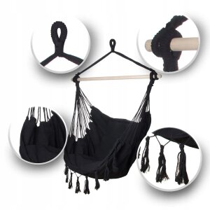 Black Forest Hammock Chair in garden, under a tree