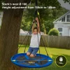 Height-adjustable childrens swing blue, Ø 100 cm, ideal for playground and garden