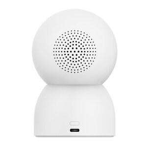 Detailansicht der Xiaomi C701 IP Kamera mit physischem Objektivschutz für Privatsphäre