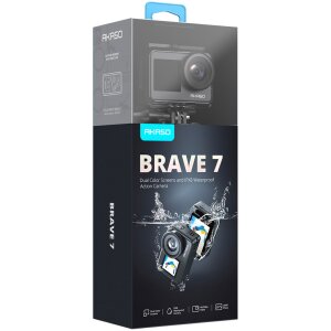 AKASO Brave 7 mit Fernbedienung und umfangreichem Zubehörpaket