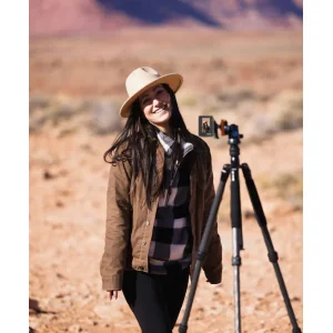 Frontdisplay der AKASO Brave 7 für einfache Selfie-Komposition