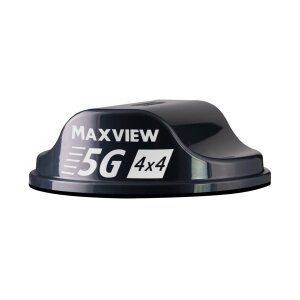 Interior view of the Maxview 5G router with dual-SIM slots for flexible mobile connectivity in the vehicle.
