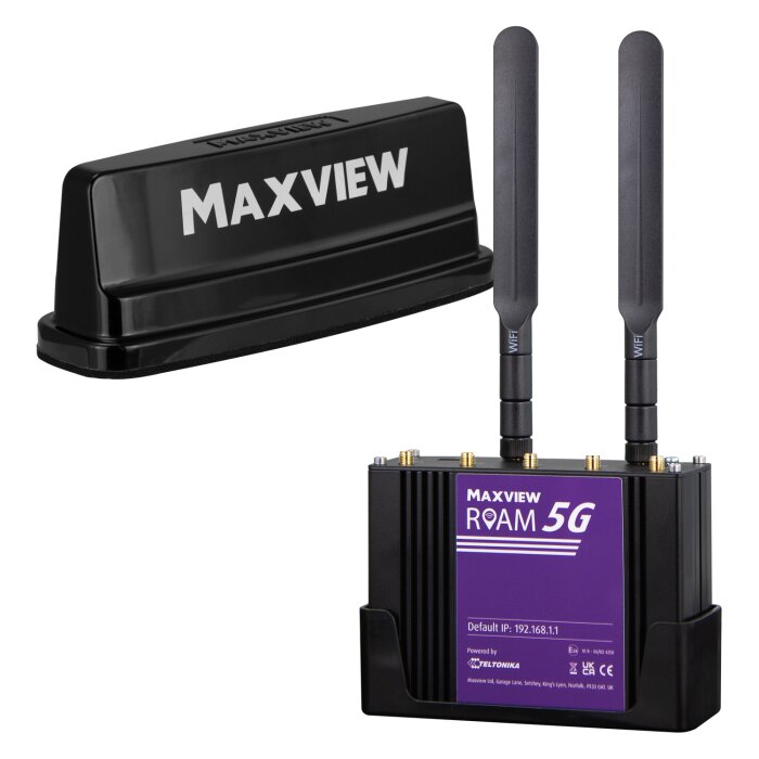 Maxview Roam 5G Campervan WLAN Komplettset mit Router und externer 4x4 MIMO Antenne