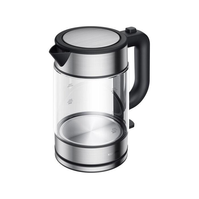Xiaomi Electric Glass Kettle EU aus Borosilikatglas und Edelstahl mit 1,7L Fassungsvermögen.
