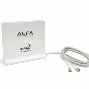 Omnidirektionale WiFi 6E Antenne mit RP-SMA Anschlüssen