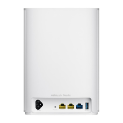 ASUS ZenWiFi XP4Rückseite mit RJ45 Ports, USB und DC