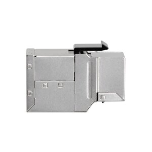Verlängerung eines geschirmten Netzwerkkabels mit dem LogiLink Cat.6A Verbinder für 10-Gigabit-Ethernet.