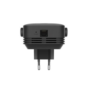 Der Xiaomi Mi WiFi Range Extender AC1200 im Einsatz in einem Flur, um WLAN-Todeszonen zu eliminieren und den Empfang im ganzen Haus zu verbessern.