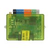 Detailed shot of the terminal blocks of the tinycontrol LK4 4G for relays, digital inputs, and 1-Wire sensors.