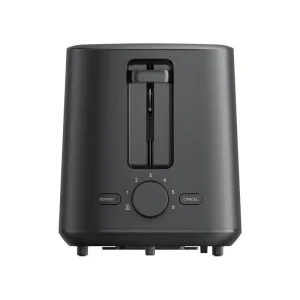 Detailansicht der 35mm extra breiten Schlitze des Xiaomi Toasters, ideal für Bagels und dicke Brotscheiben.