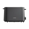Nahaufnahme des Bedienfelds des Xiaomi Toasters mit Drehknopf für 6 Bräunungsstufen und Funktionstasten.