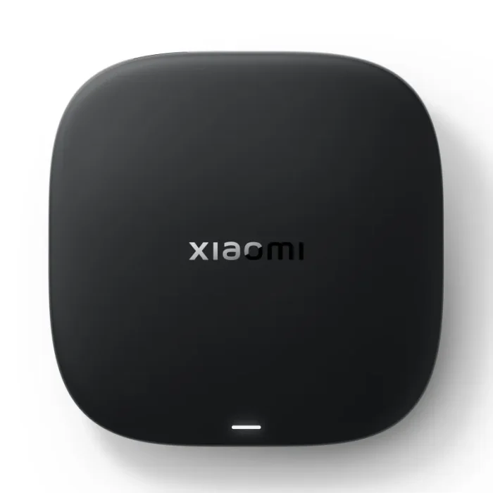 Xiaomi TV Box S (3rd Gen) 4K Streaming Player with Google TV and Bluetooth remote control.