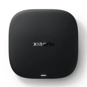 Xiaomi TV Box S (3rd Gen) 4K Streaming Player with Google TV and Bluetooth remote control.