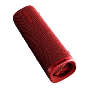 Two red Xiaomi Sound Outdoor speakers as a TWS stereo pair for powerful 30W sound.