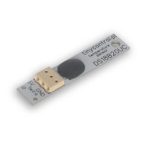 Nahaufnahme des tinycontrol DS18B20U Sensors auf der...