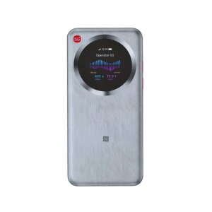 Mobile 5G router ZTE U30 Pro in silver with an active...