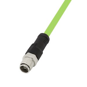Geschirmter RJ45-Stecker des CAT6A-Patchkabels für den Anschluss im Schaltschrank