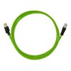 Flexible green PUR cable jacket, oil-resistant and suitable for use in drag chains, enhancing Cabling durability.