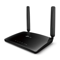 seitliche Ansicht des flachen Gehäuse des MR200 LTE...