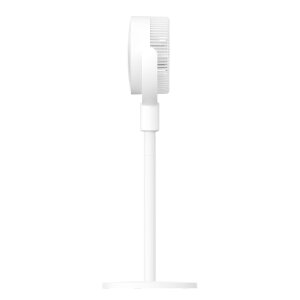 Grafik zur Veranschaulichung der weitreichenden 3D-Luftzirkulation des Xiaomi Ventilators mit 120° horizontaler und 100° vertikaler Oszillation.