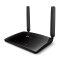 seitliche Ansicht des flachen Gehäuse des MR200 LTE Router