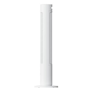 Nahaufnahme der Bedienknöpfe auf der Oberseite des Xiaomi Smart Tower Fan 2 für Modus, Oszillation und Geschwindigkeit.