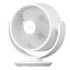 Detailansicht der 3D-Oszillation des Xiaomi Ventilators mit vertikaler und horizontaler Schwenkung.