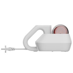 Die UV-C Sterilisationslampe des Xiaomi Handstaubsaugers in Aktion zur Beseitigung von 99% der Bakterien auf Textilien.