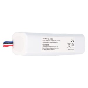 Abmessungen des 5200mAh Akkus für Xiaomi Mi Robot Vacuum-Mop 2 Pro+, ca. 134 x 37 mm.