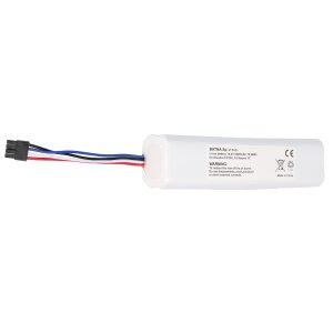 Einfacher Akkuwechsel: Der 5200mAh Ersatzakku wird in einen geöffneten Dreame F9 Saugroboter eingesetzt.
