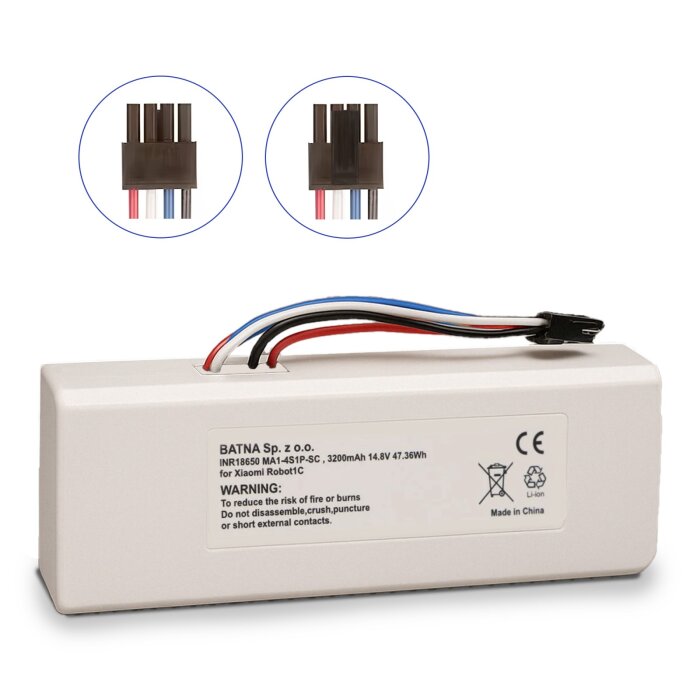 Ersatzakku P1904-4S1P-MM für Xiaomi Robot 1C Saugroboter mit 3200mAh Kapazität.