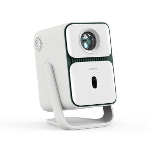 Detailansicht des Wanbo T2 Ultra Projektors, der mit...