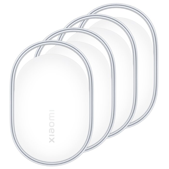 Xiaomi Tag 4-pack – Bluetooth tracker compatible with Apple Find My and Google Find Hub.