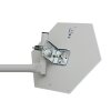Detailed shot of the robust bracket of the Cyberbajt GigaEter 23, ensuring high wind resistance up to 306 km/h, a crucial aspect of Antenna Mounting Accessories.