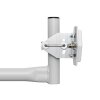 Rear view of the weatherproof Cyberbajt GigaEter 13 Antenna with N-female Coaxial Connector and aluminum backplate.