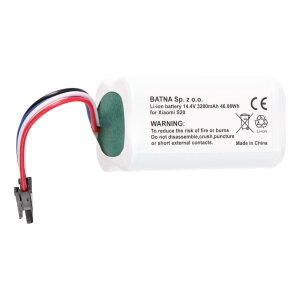 Frontansicht des blauen Extralink Li-Ion Akkus mit 14.4V...