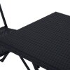 Das 3-teilige Gartenmöbelset Black Forest in minimalistischem Design, perfekt für Terrasse und Garten.