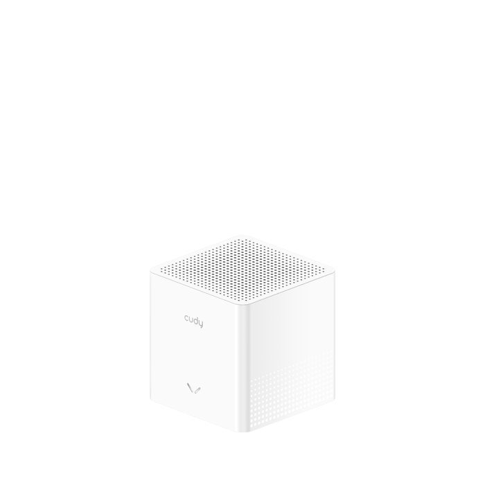 Der Cudy M3000S Wi-Fi 6 Mesh Router in Silber-Weiß sorgt für dein schnelles und stabiles AX3000 WLAN zu Hause.